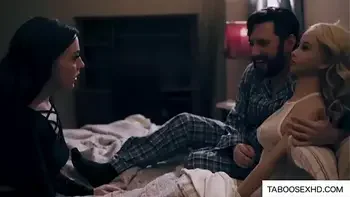 Couple have threesome sex with doll