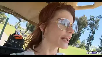 Amazing Redhead cougar found on golf course