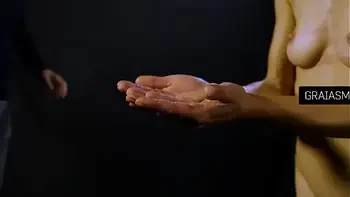 Redhead slut struggling with t.