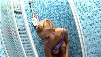 Naturally Busty Teen Fingerbangs herself to Orgasm in the Shower. Big Wet & Soapy Tits on this Young wannabe Porn Starlet. First Time Pussy Fingering Masturbation scene in the Bathroom.