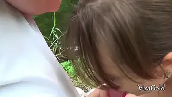 Fucking Young Chubby Sofy on a Picnic in the Woods