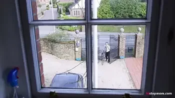 Angry MILF makes a religious guy fuck her ass