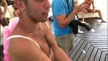 On the set of a porn movie