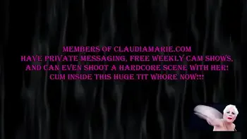 Joclyn Stone & Rebecca Love Working Claudia Marie's Huge Teats