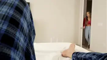 Stepmom gets tricked into fucking by horny