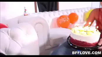 BFFlove.com - Best Teen Girlfriend Ever Lets Boyfriend Fuck Her Hot Bff's For His Birthday POV - Jill Kassidy, Adria Rae, Bella Rose