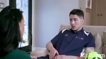 Sexy MILF Fucks StepSons Friend