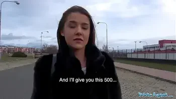 Public Agent Sexy Sybil Kailena gets her hot mouth filled with cum