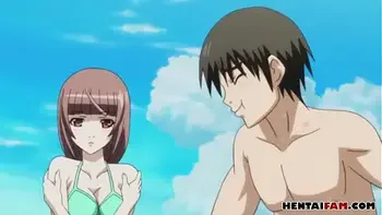 a really hot day in the beach - Hentai