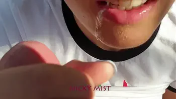 Blowjob with stepsister of my friend