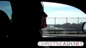 christineash.net | Public Masturbation in a Car