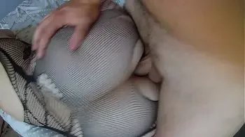 First anal for this pretty girl in sexy lingerie, he destroys her big ass but she has enjoy orgasm