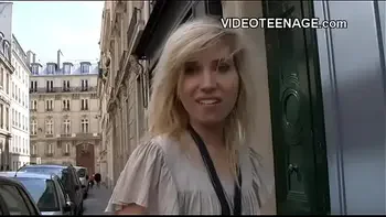 blonde teen does porn casting