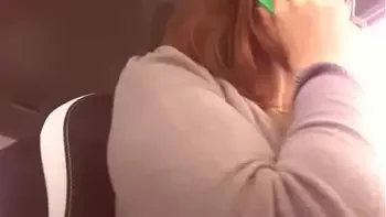 Nicoletta takes a ride in the car masturbates and fills her hands with squirting as she comes