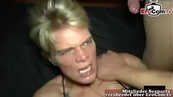 deutsche Mutter wird bei porno party extrem besamt mit sperma