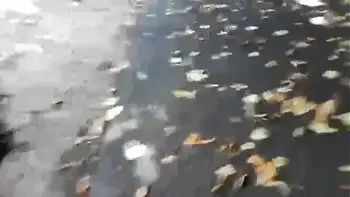 Your slutty Italian stepmother finds a condom used for sex and plays with it until you cum