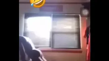 African guy bangs on his girl roughly,After eating pizza