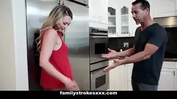 Cute Pretty Blonde (Adira Allure) Bounces Her Booty On Stepdaddys Lap