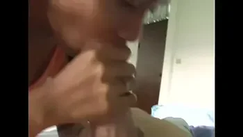 Giving my friend a morning blowjob, he was out drinking all night and wanted to check if he have been faitfull to me but he came so much that I could not swallow it so guess he had been.