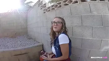 Bad Caught Skipping gets Fucked by Gym Coach - Molly Pills - Young Tight Slut Punished by Teacher with Facial POV