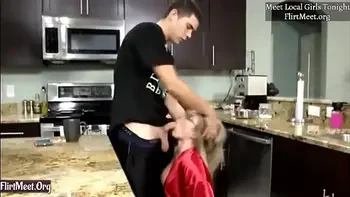 Cory Chase step Mommy getting dick from Stepson in kitchen