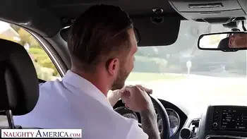 Naughty America - Kelly Turner (Kenzie Madison) gets fucked in the back seat