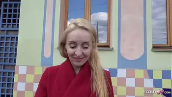 GERMAN SCOUT - ROUGH ANAL FOR SKINNY MILF AT STREET CASTING