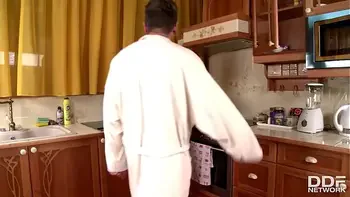 French babe Clanddi Jinkcego sucks balls and cock and get a facial cumshot