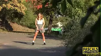 Throated kinky submissive gets anally pounded