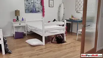 Perv stepson takes advantage on his busty MILF stepmom