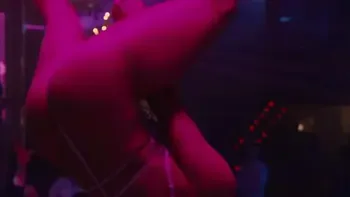 Jennifer Lopez stripping - HUSTLERS - highlights, ass, crotch, pole dance, legs spread, gyrating - JLo