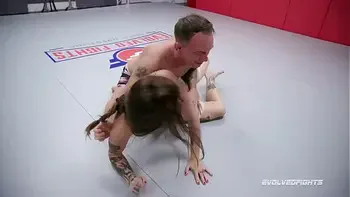 Vanessa Vega good naked wrestling battle vs Jason Michaels c. on dick before being fucked