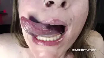 Open Mouth Tongue Out Lick Stinky Armpits Layback Closeup Pussy Fetish - BunnieAndTheDude