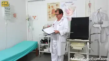 Hot blonde MILF Lenny Sweet examined and fucked by young medic