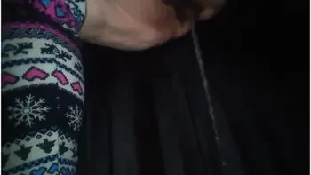 Pinkmoonlust Hairy Peepee Girl Fetishist Freaky Urine Fetish Pisses In Dark Outside Outdoors Exhibit