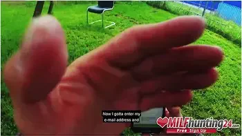 Sarah Kay Gets Boned In A Berlin Park! Milfhunting24