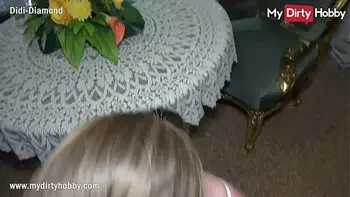 - Housemaid swallows a cumshot from her boss while his wife is away