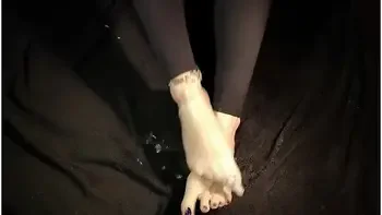 Condom Play Feet Fetish Fake Cum