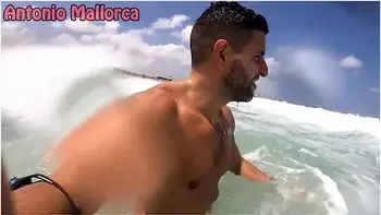Having Fun On A Nudist Beach With La Round Ass Italian Cherry