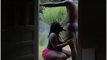 Letting Papi Fuck And Cum On My Face Outside