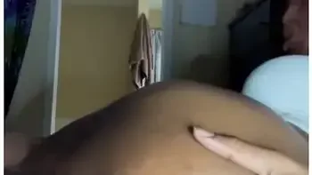 Ebony Babe Oils Up And Plugs Her Butt