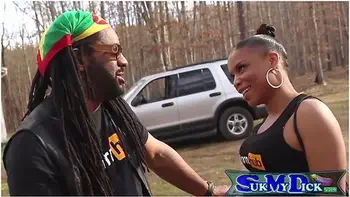 Don Whoe - Big Lip Ebony Milf Gives Sloppy Bj On Motocycle