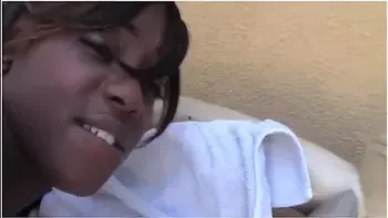 Hot Ebony Slut Tamra Millan Sneaks In Neighbors Backyard To Ride My Dick