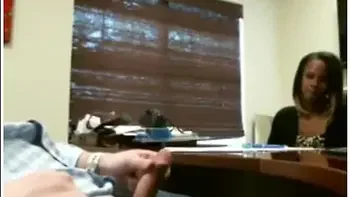 Interview Dickflash Handjob