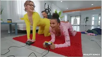 Slumber Party 3some Ft. Easy-to-pick Onesie Pyjamas