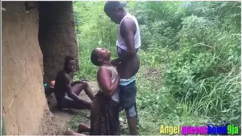 Some Where In Africa, Married House Wife Caught By The Husband Having Sex With Stranger In Her Husband Local Hurt At Day Time,watch The Punishment He Give To Them (softkind Fucksy)( Bangking Empire)(