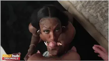 Busty Ebony Hooker Has Raw Sex With Small Cock Young Client Who Cums Inside Impregnating Her