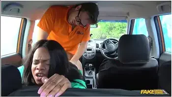 Big Busty Tits Black Beauty Copulated In The Car