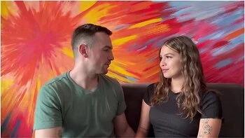 Cute Latina Invites White Guy Into Her Apartment