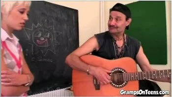 Sucks Old Man Off In Dirty Trio